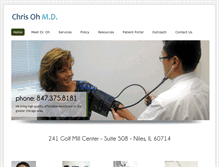 Tablet Screenshot of chrisohmd.com
